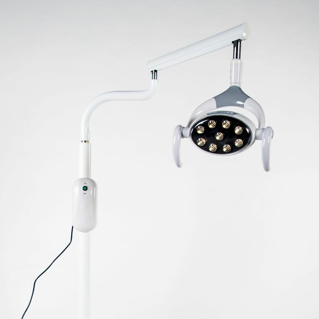Floor Standing 9 LEDs Dental Oral Lamp Exam Light with Sensor Color Temperature