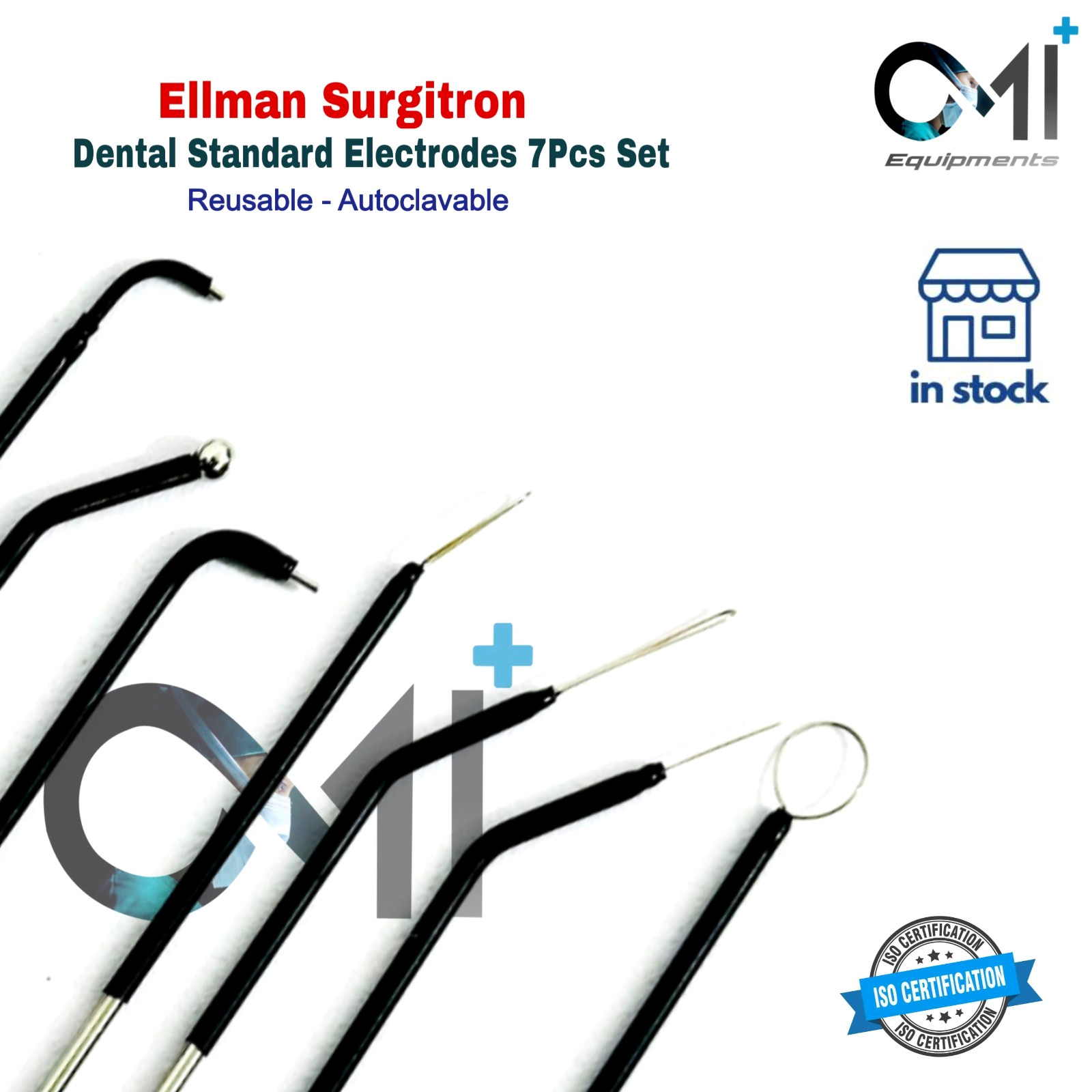 Ellman Dental Standard Electrodes Set 7 Pcs | OMI