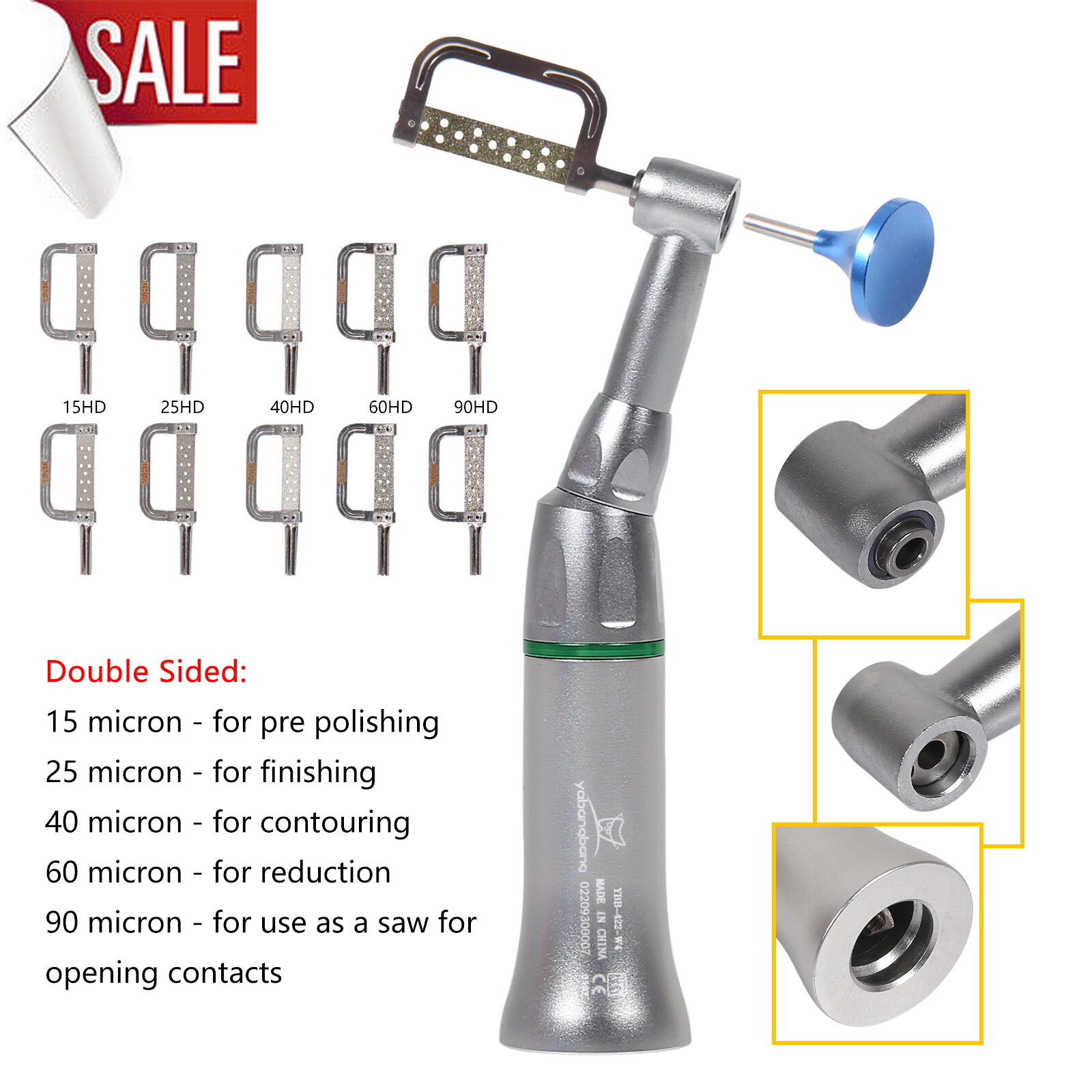 Dental 4:1 Reduction Contra Angle Handpiece Interproximal Strips