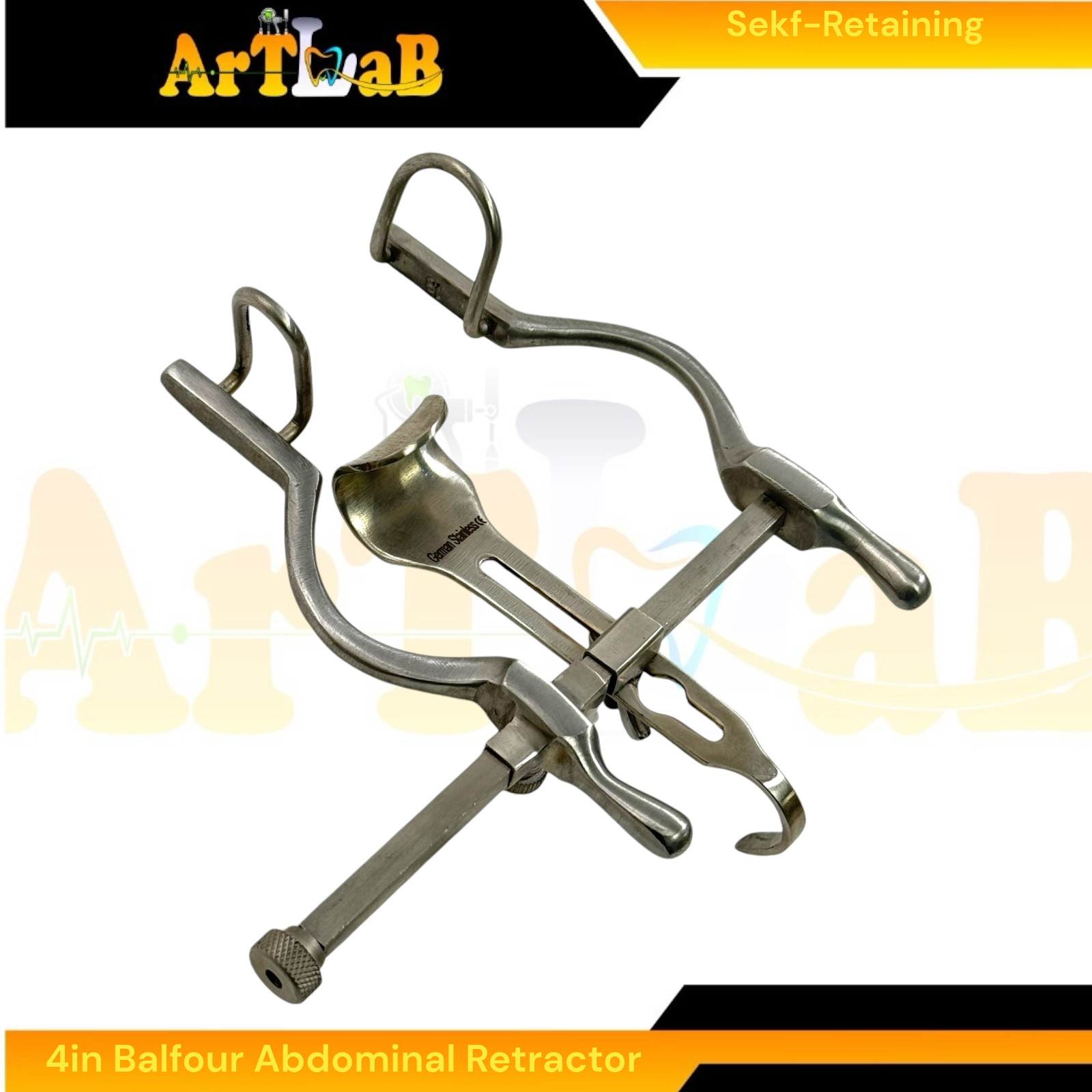 Balfour Abdominal Retractor 4″ Pediatric Veterinary Instrument Fenestrated