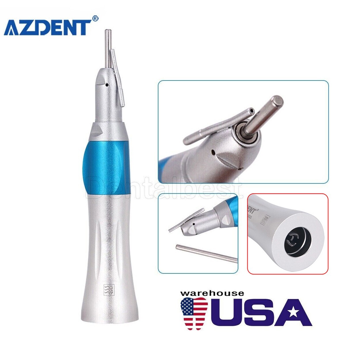 Dental 1:1 Surgical Straight Handpiece With External Irrigation Pipe AZDENT