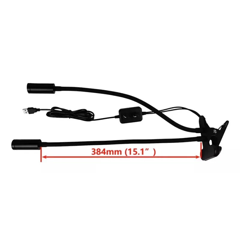 Gooseneck Lamp Microscope Universal Clamp Light Source Spotlight Led Spotlight