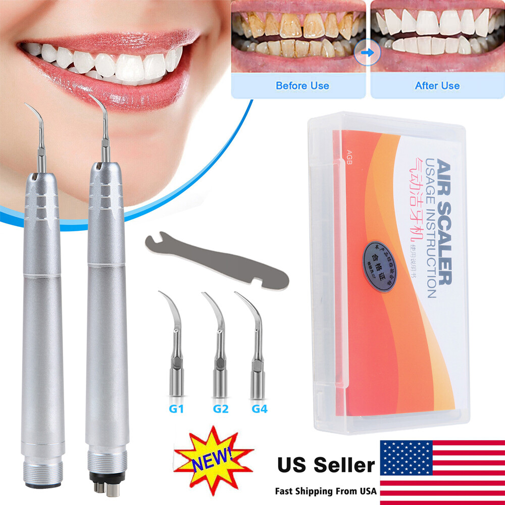 Dental pieza de Mano de Escalador de Aire Sónico+G1, G2, G4 Puntas USA