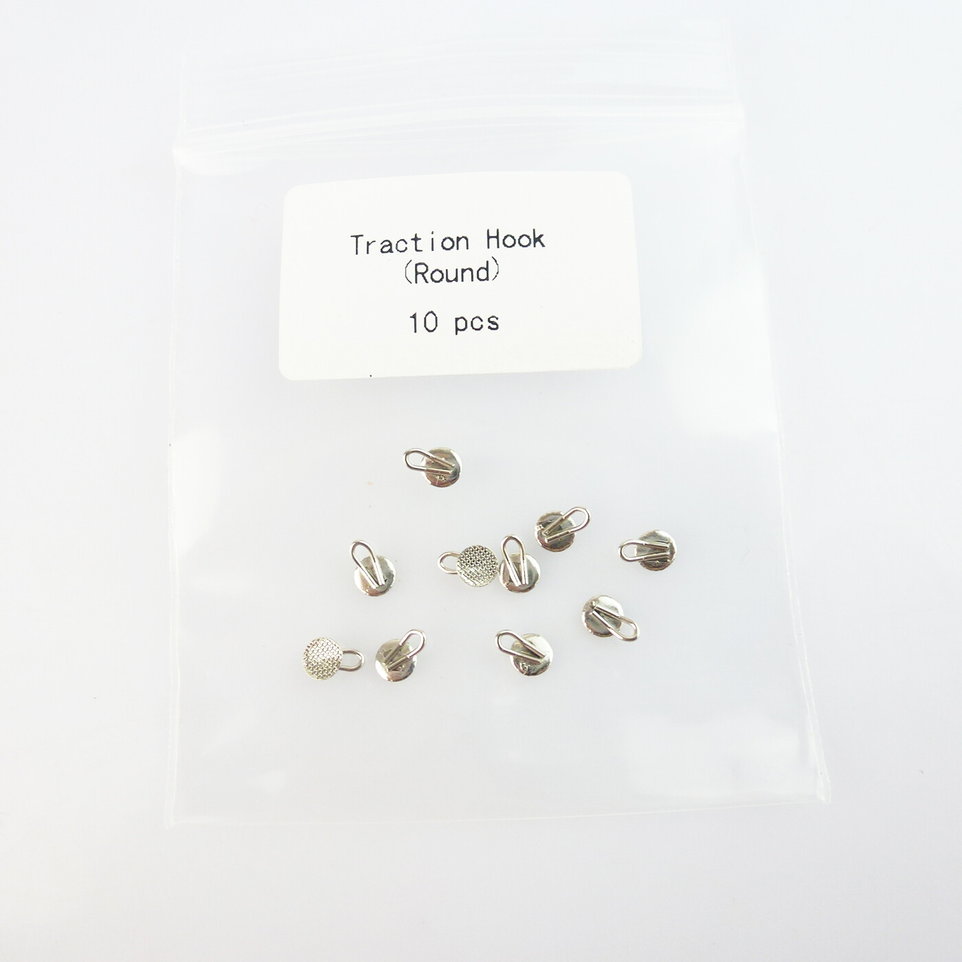 10Pcs Dental Orthodontic Lingual Buttons Round/Rectangular Bondable Mesh Base