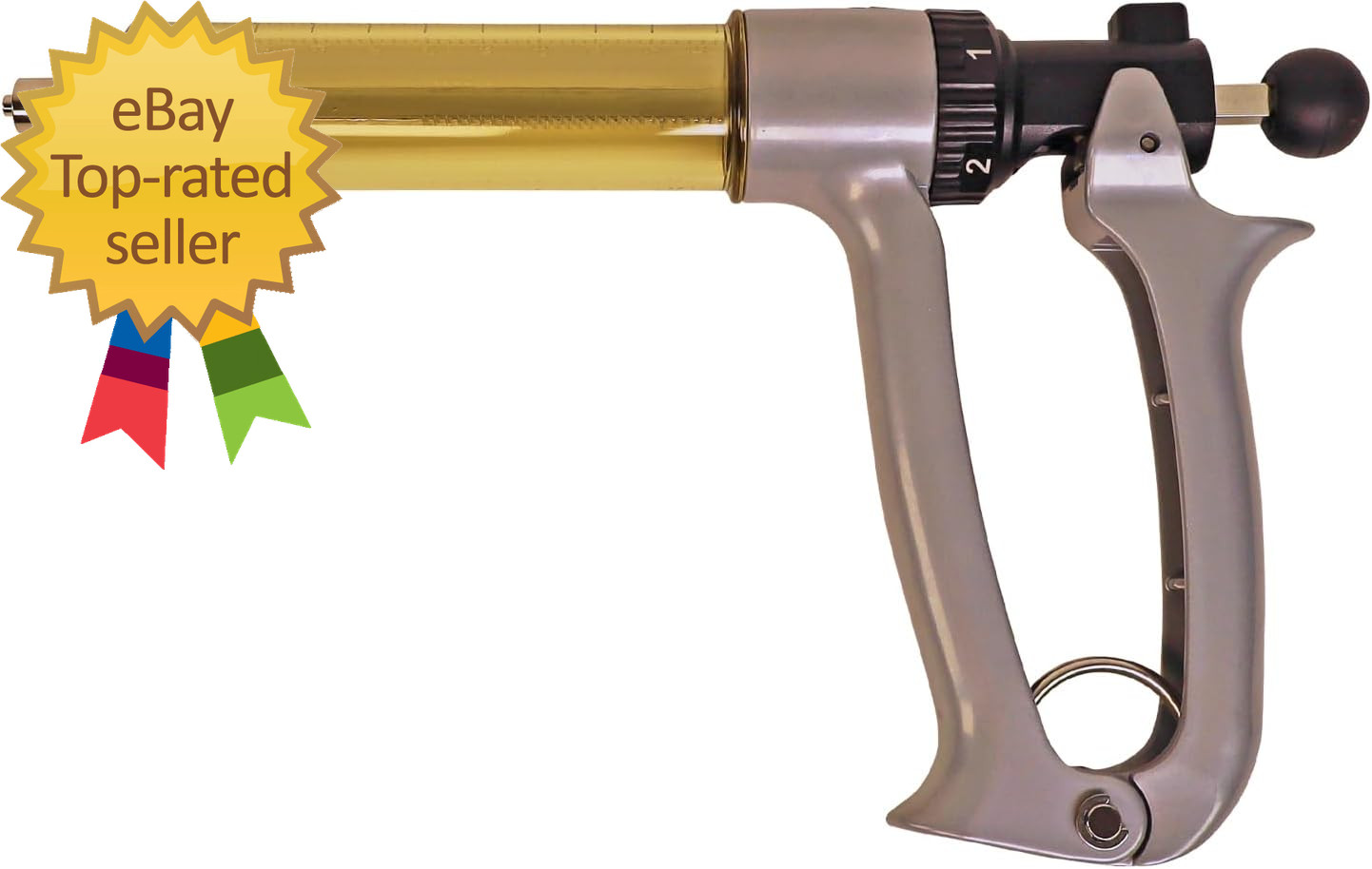 50ML Semi Automatic Livestock Syringe 5 Gears Adjustable Continuous Repeating Lu