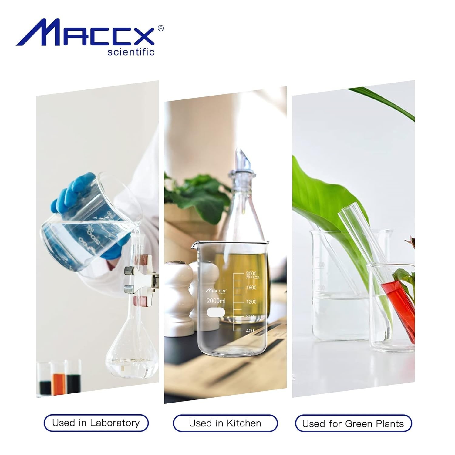 170oz Borosilicate Glass Beaker 5L Lab Equipment Low Form with Graduations