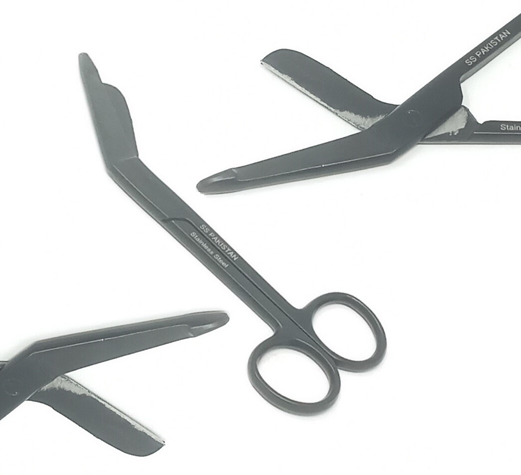 Lister Bandage Scissors 5.5″ Fluoride Black EMS Surgical Instruments Economy GR