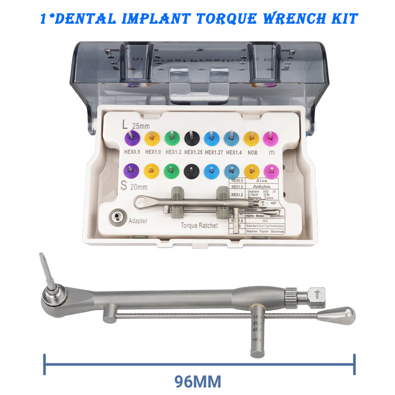 1pc-Advanced Universal Dental Implant Kit – 16 Drivers 135°C Autoclavable Wrench