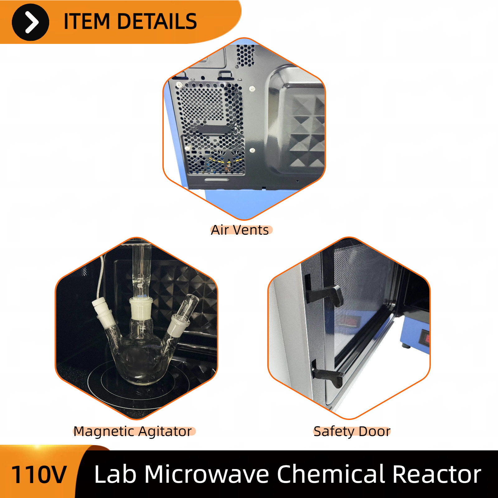 Lab Continuous Microwave Chemical Reactor 110V 30-segment Temperature Control