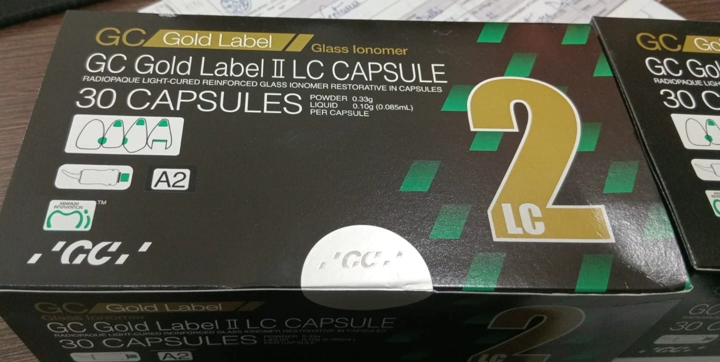 GC Capsules FUJI Gold Label LC Glass Ionomer Cement Restorative 30/PK A2 FRESH S