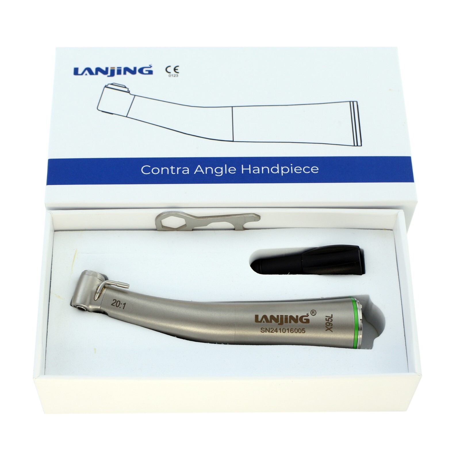 Lanjing Implant Surgical Handpiece 20:1 32:1 Contra Angle LED Optic NSK Saeshin