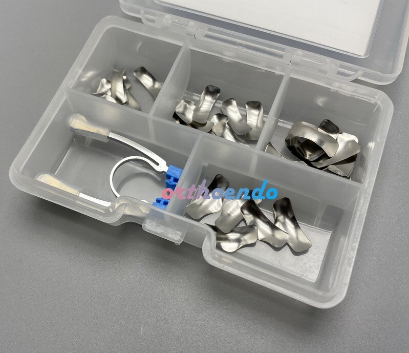 Dental Sectional Contoured Matrice Matrix Bands System Refill + Clip Ring G2 Kit