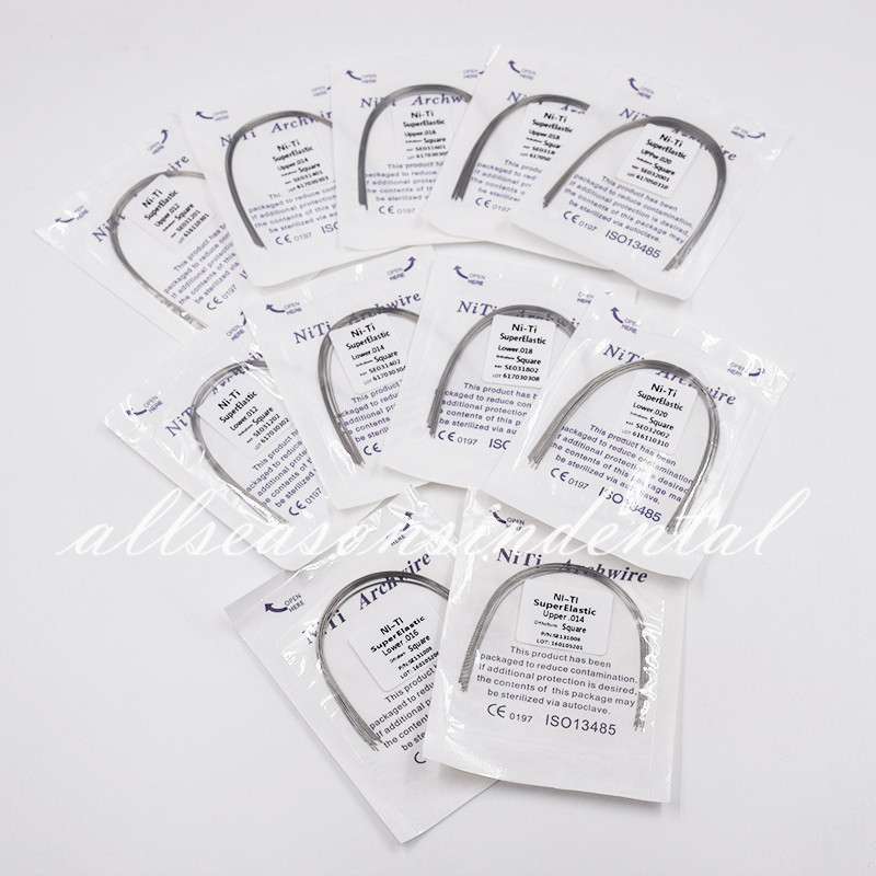 1 Pack Dental Orthodontic Super Elastic Niti Round Arch Wire Oval/Natural/Square