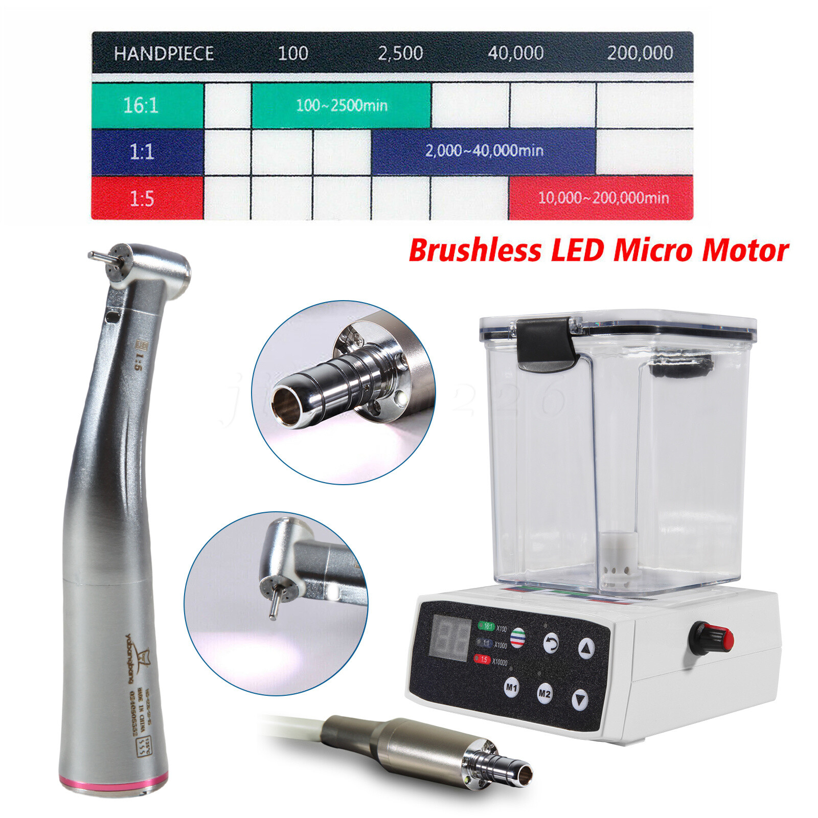 Dental Electric Micromotor Motor Water Tank for Equipment Practice/1:5 Handpiece