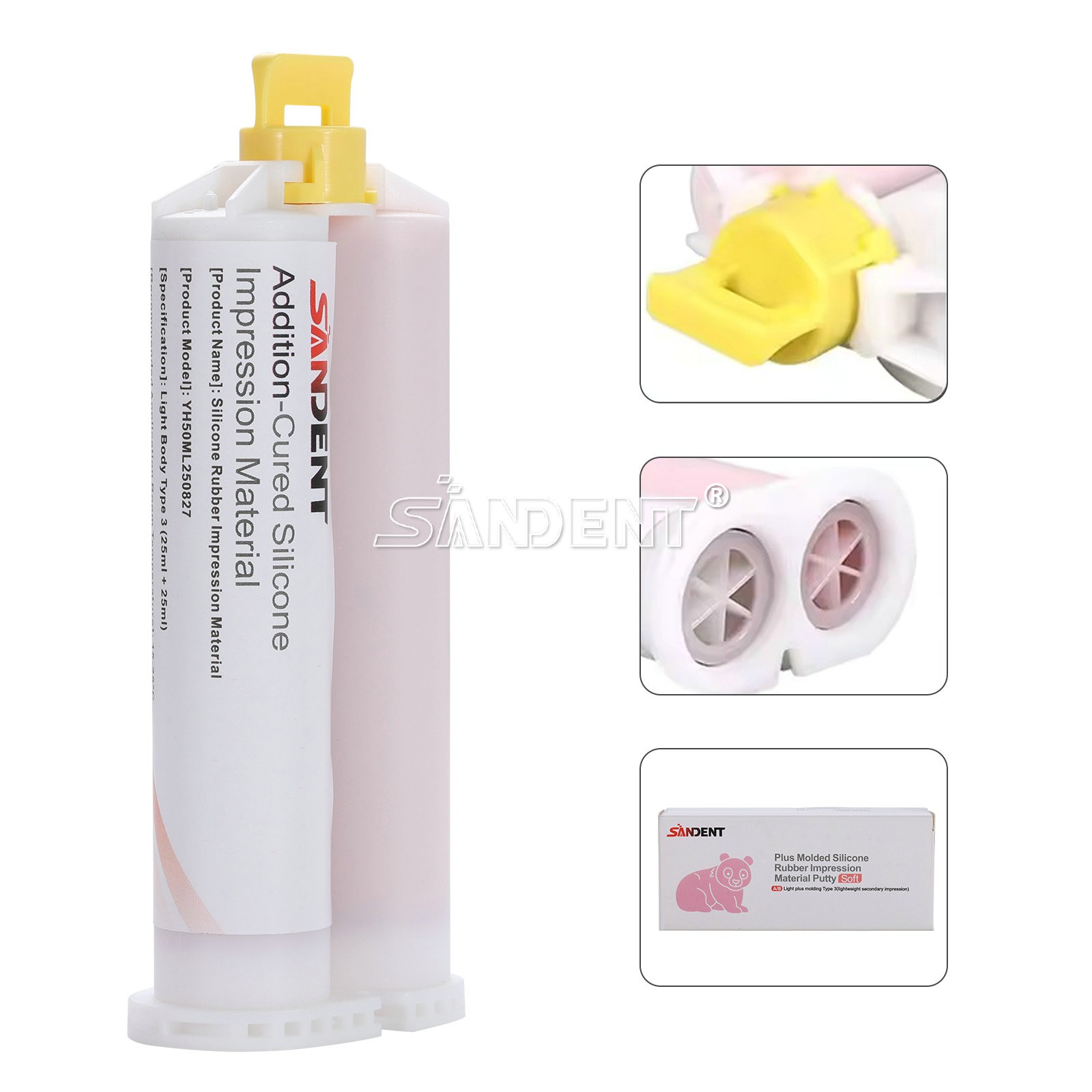 VPS Impression Material Light Body Fast Set 2/Pk 50ml Cartridge 10 Mixers 10Tips