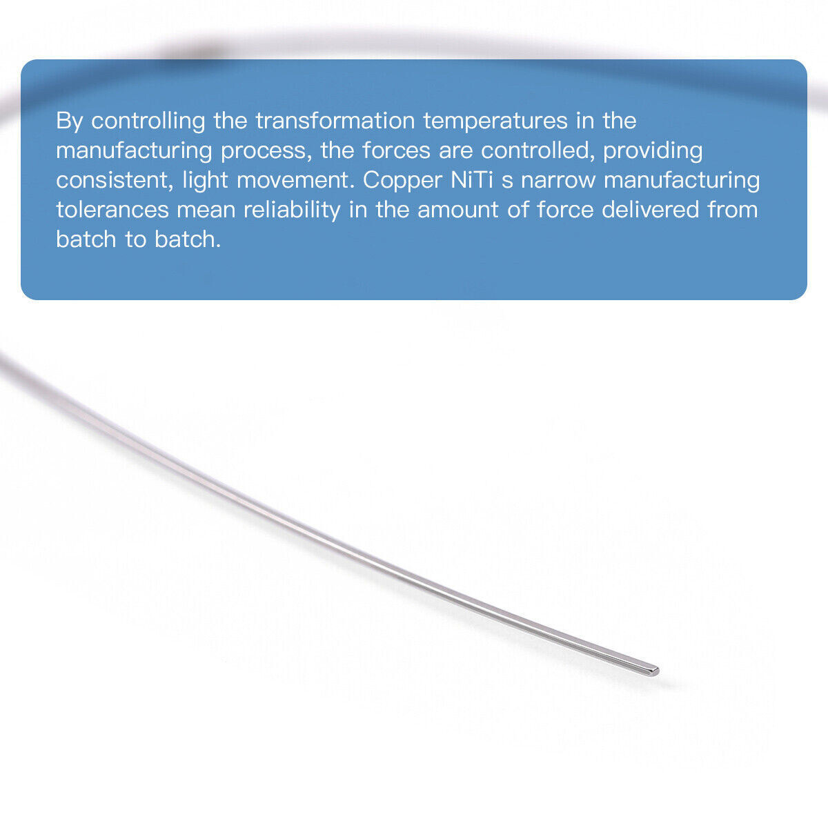 Dental Orthodontic Super Elastic Arch Wire Cu-NiTi Rectangular Damon Stops