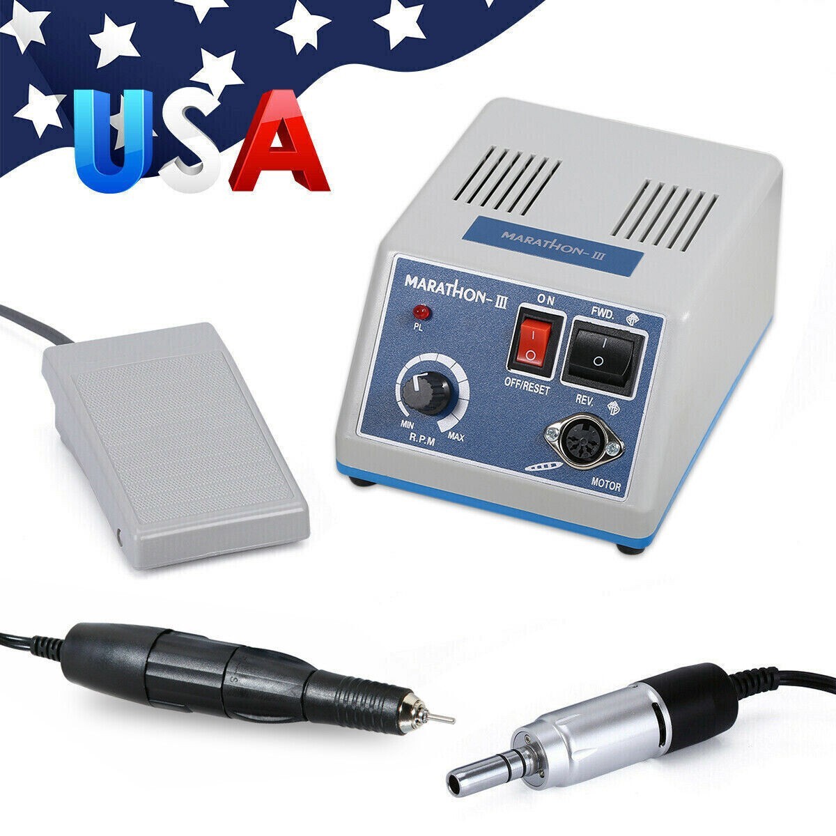 Dental Lab Marathon Electric Micromotor Polishing Unit / 35K rpm Motor /E Type