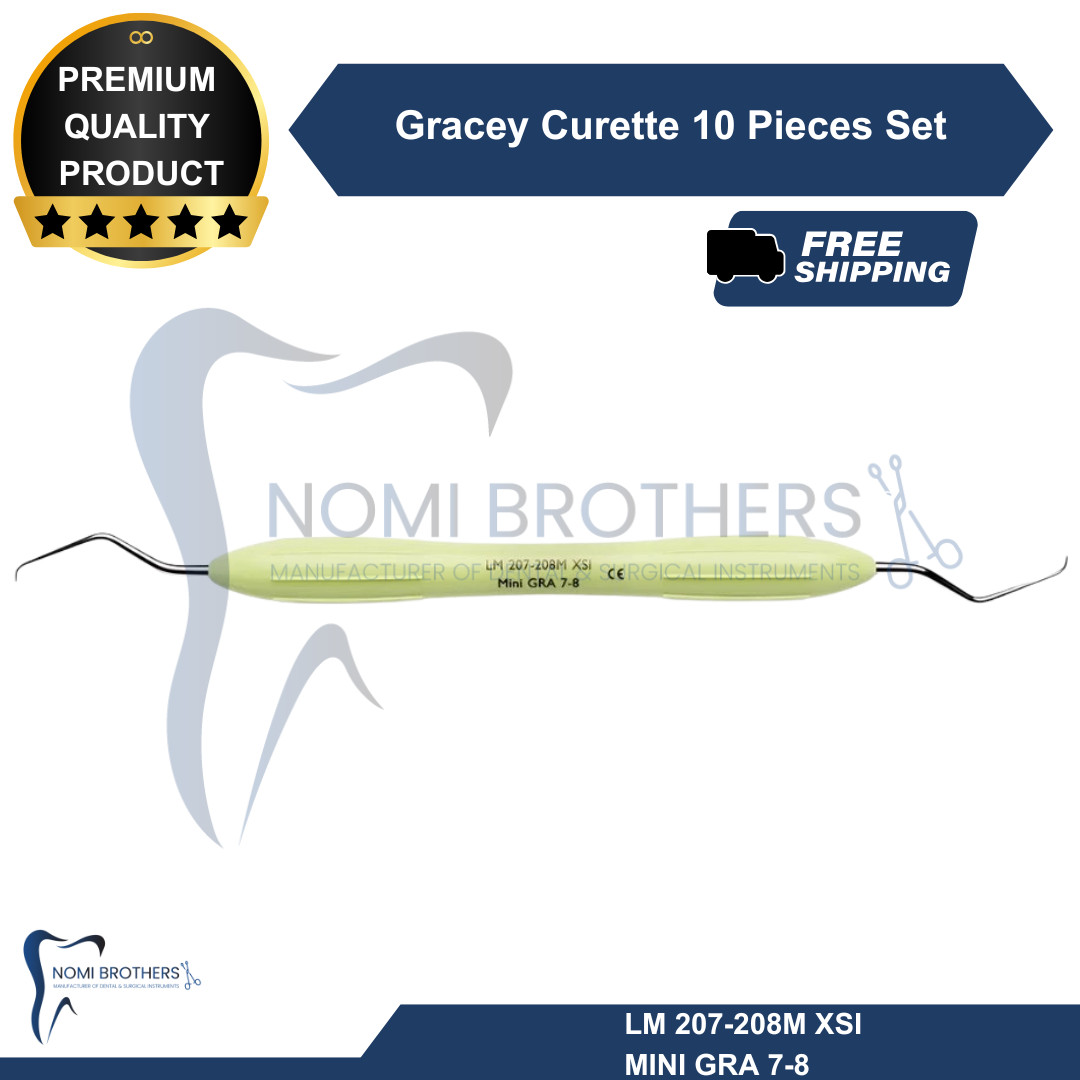 10-Piece Dental Composite LM ARTE Gracey Curette Kit CE