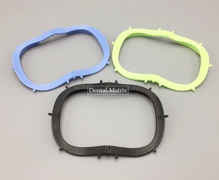 1piece Dental Rubber Dam Sheet Frames Brackets Light Plastic Foldable S.S. Frame