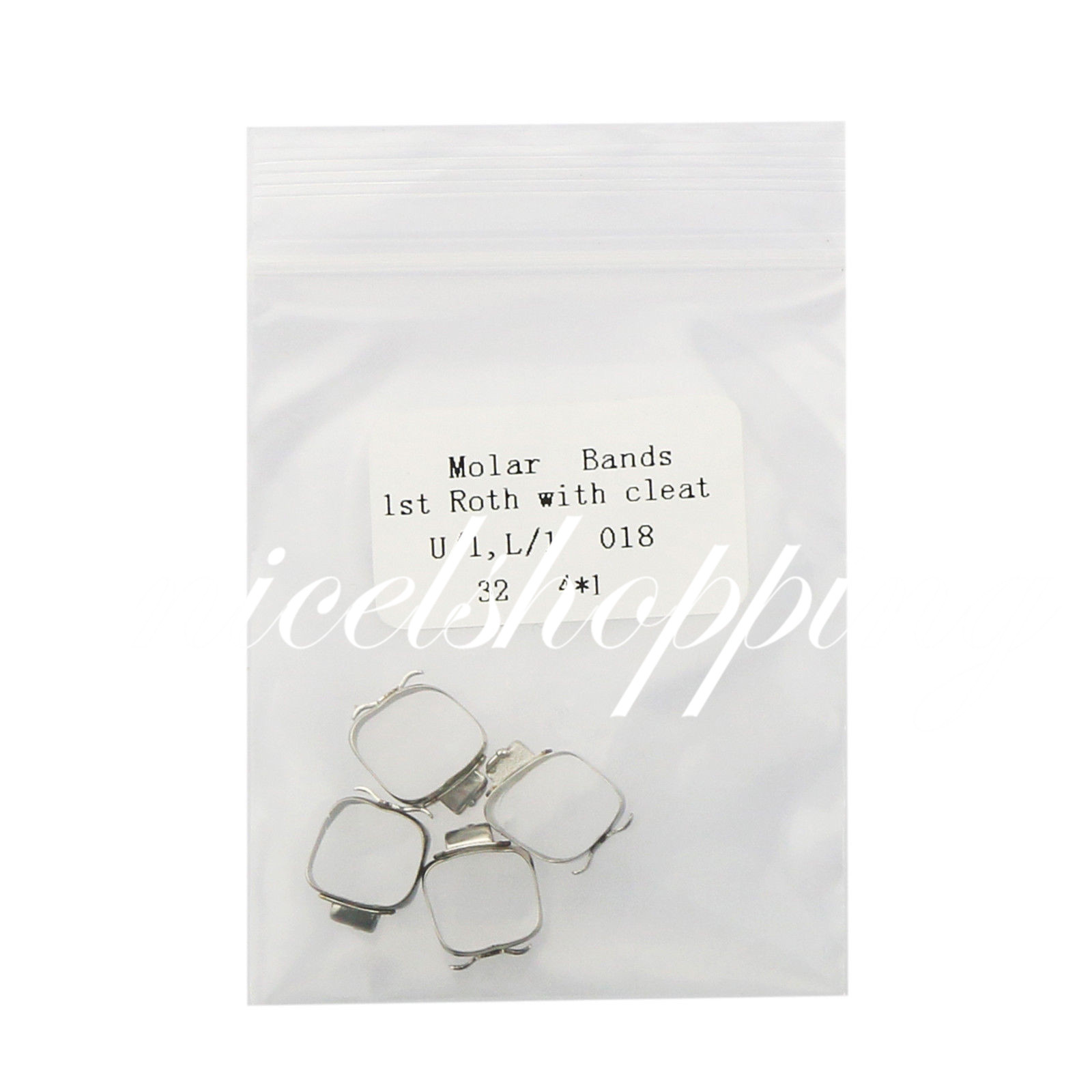 10 Packs Dental Ortho Roth 1st Molar Buccal Tube Prewelded Bands Size 29 to 43+