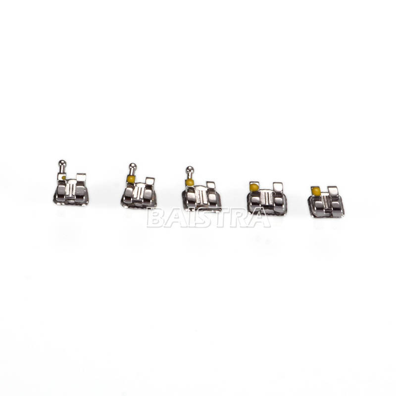 10XAZDENT Dental Ortho Metal Brackets Braces Mini/Standard Roth/MBT.022 Hook 345