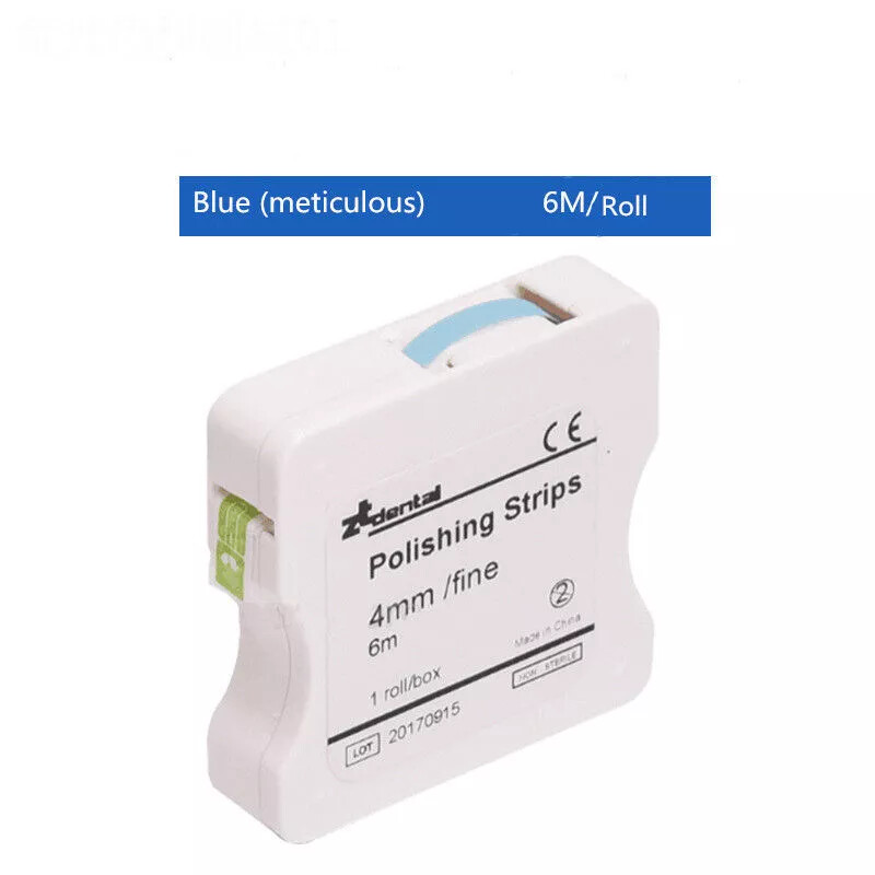 2 Type Dental Teeth Interproximal Sanding Grinding Paper Polishing Strips 4mm*6M