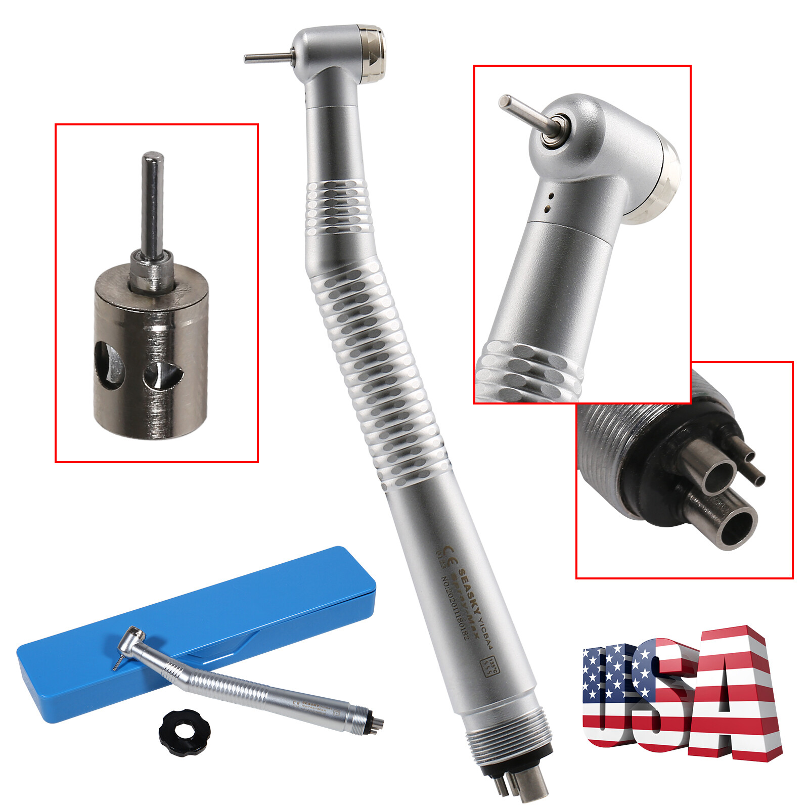 10 Pcs turbina High Speed Turbine Handpiece 4Hole Fit NSK PANA MAX CE Y1BA4 TX