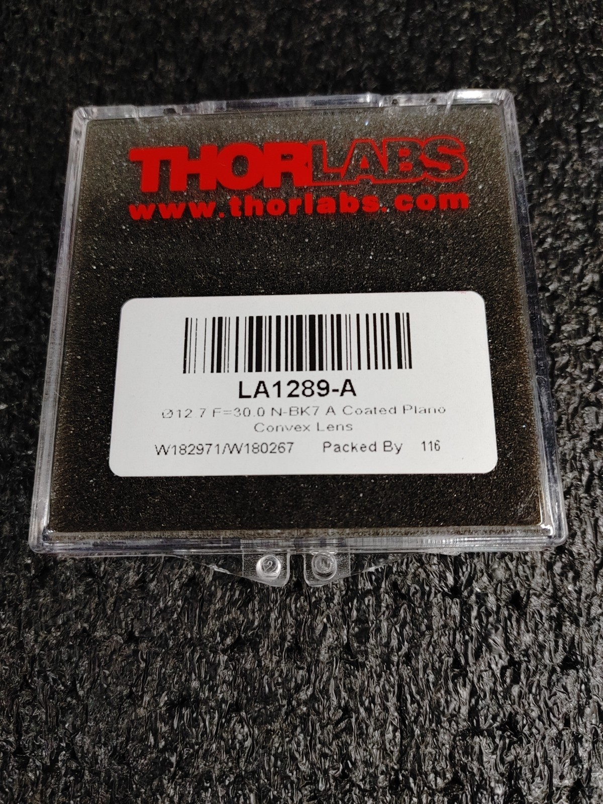 THORLABS LA1289-A Ø1/2″ f = 30mm AR Coating 350 – 700nm N-BK7 Plano-Convex Lens