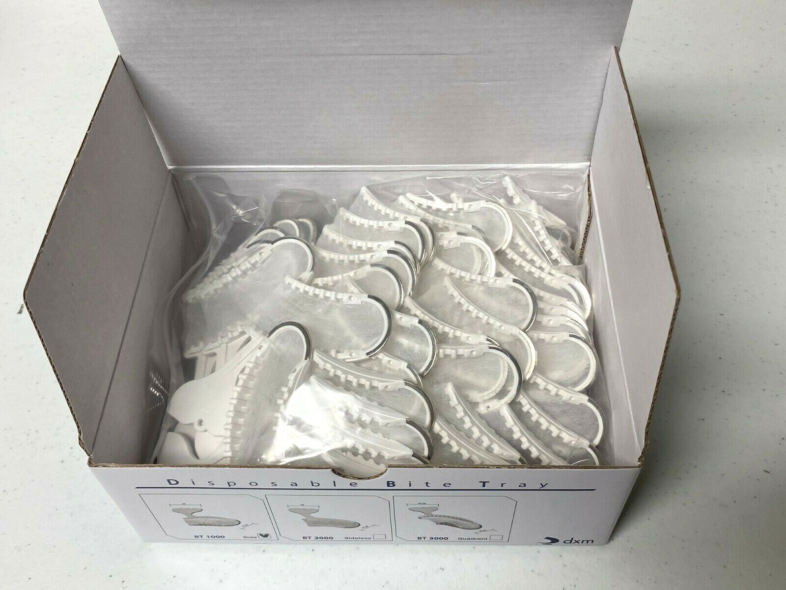 50Dental Disposable Impression Bite Tray Posterior+Free 48 heavy body Mixing Tip