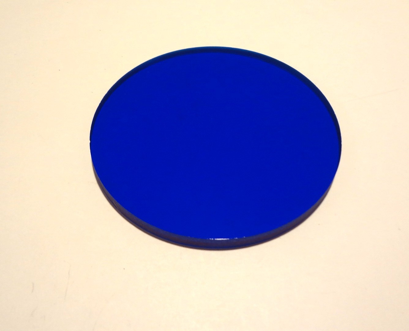 MICROSCOPE BLUE FILTER 44.7MM DIAM X 4.3MM THICK **NEW**