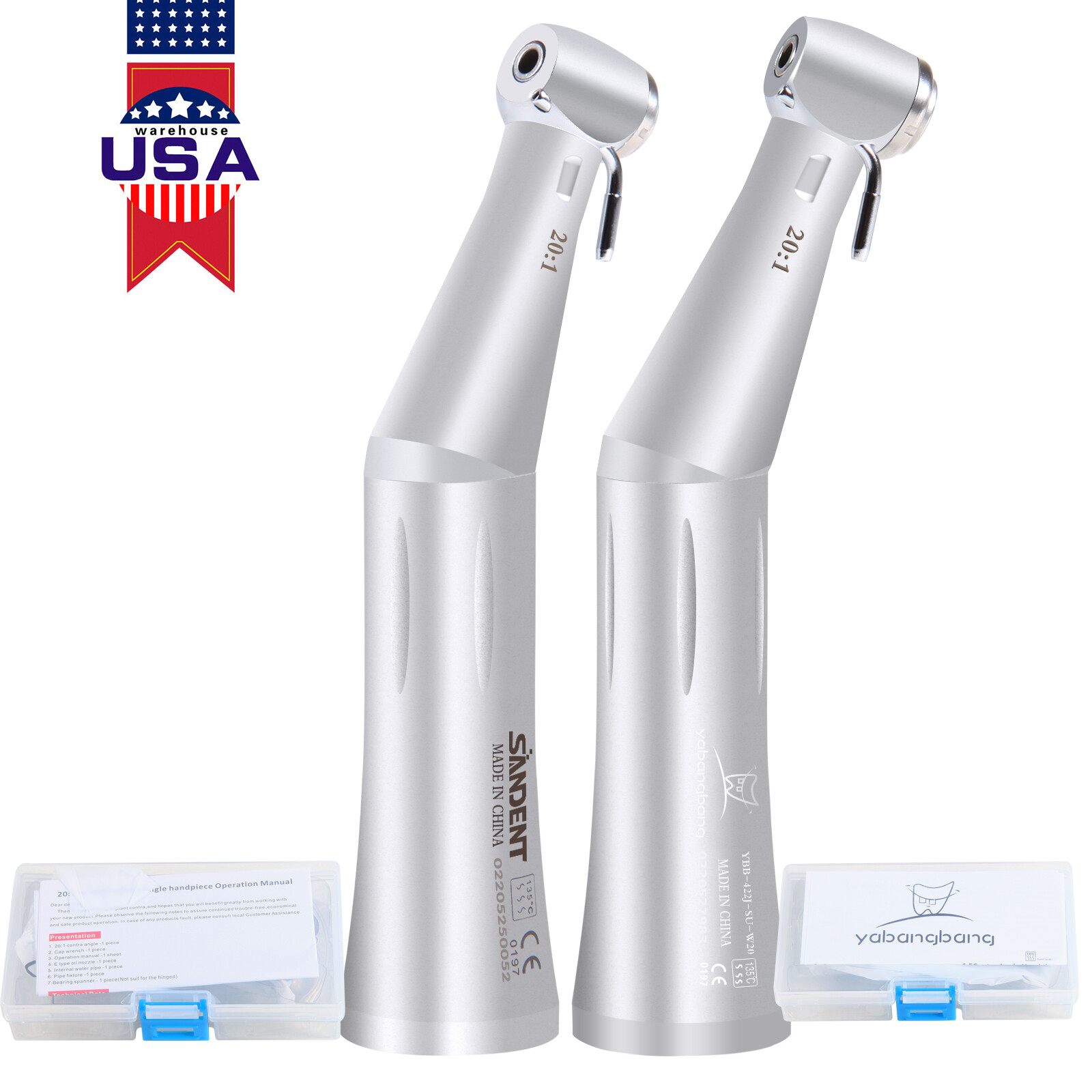 Dental 20:1 Reduction Implant Surgical Contra Angle Handpiece Push SG20 NS