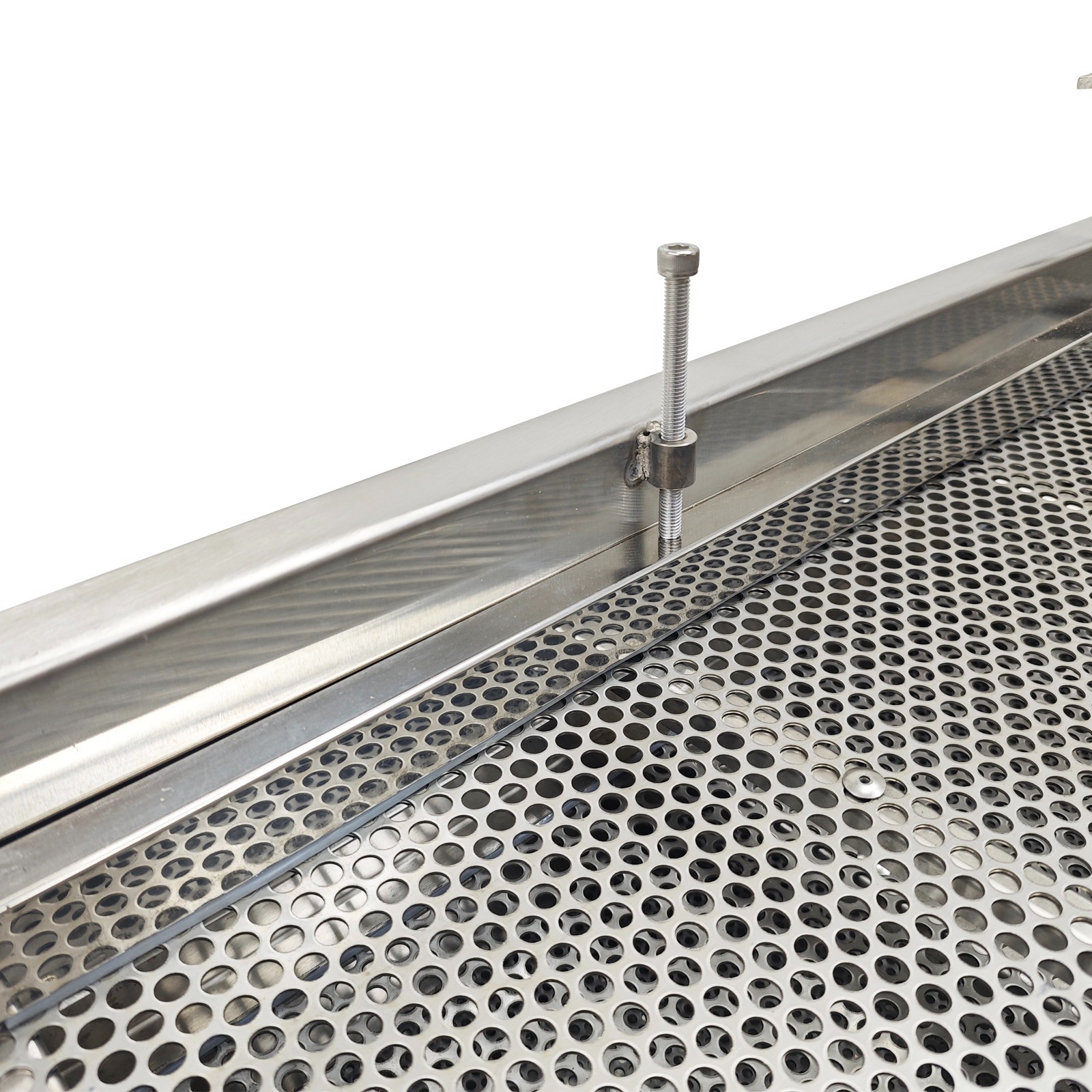110V Stainless Steel Linear Vibrating Screen Electric Three-layers Linear Sieve