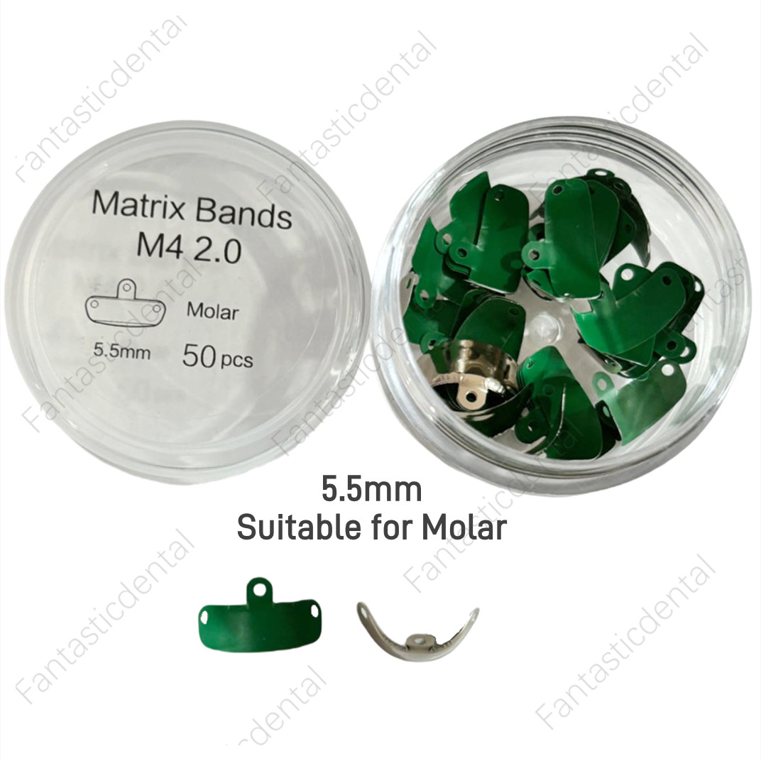 Dental Matrix Bands Sectional Contoured Metal Matrices Non-Stick PTFE Coated
