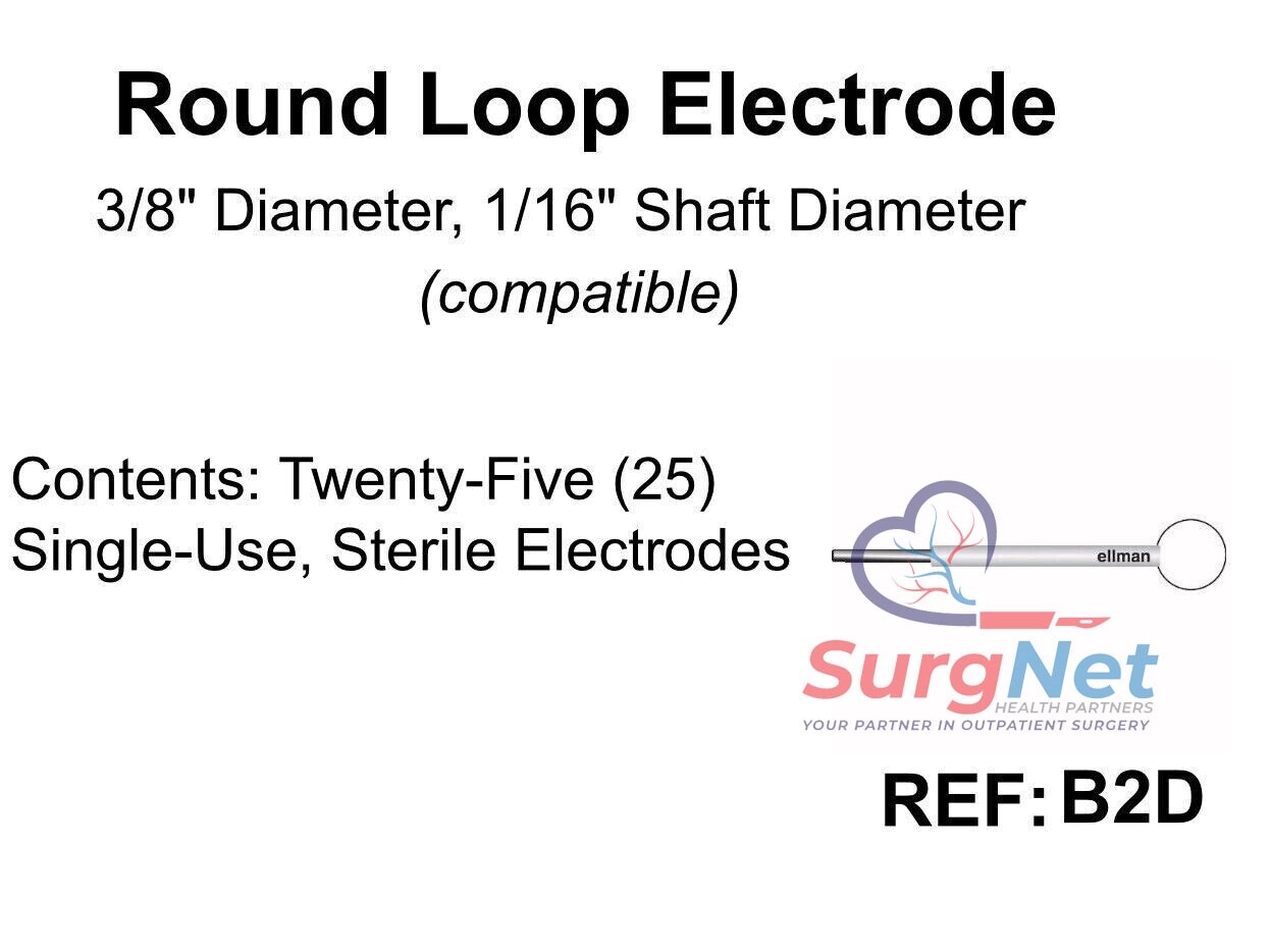 Ellman B2D round loop electrode twenty five (25) single use disposable