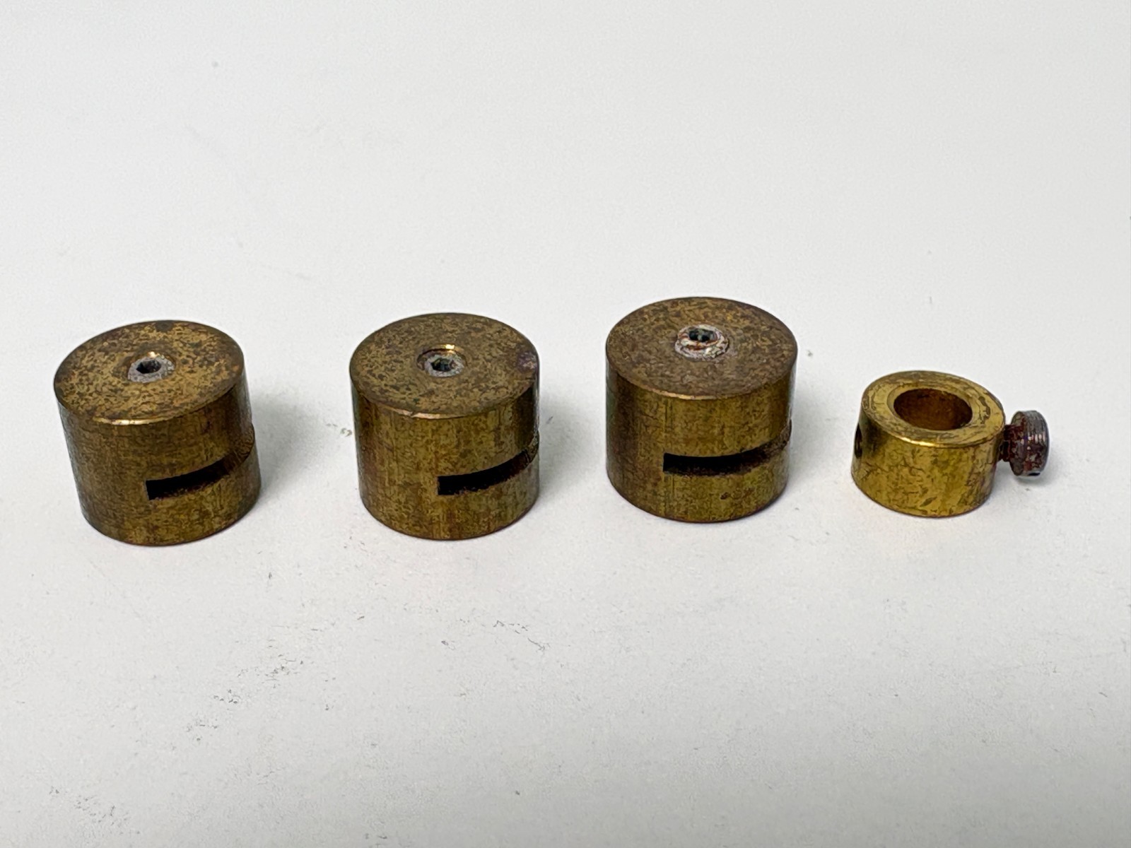 Knobbed Cylindrical & Collared Analytical Balance Scale Weights Lot of 7 Pieces