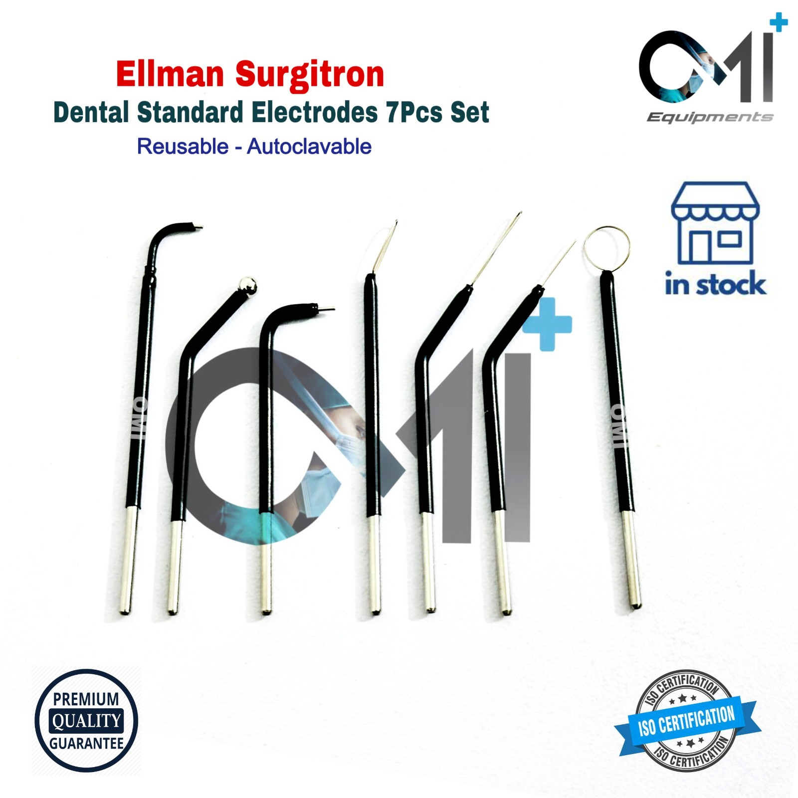 Ellman Dental Standard Electrodes Set 7 Pcs | OMI