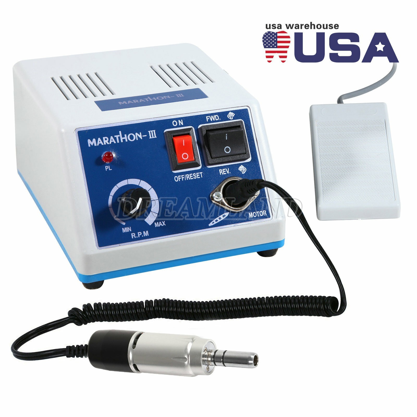 Dental Lab Marathon Electric Micromotor Polishing Unit / 35K rpm Motor /E Type