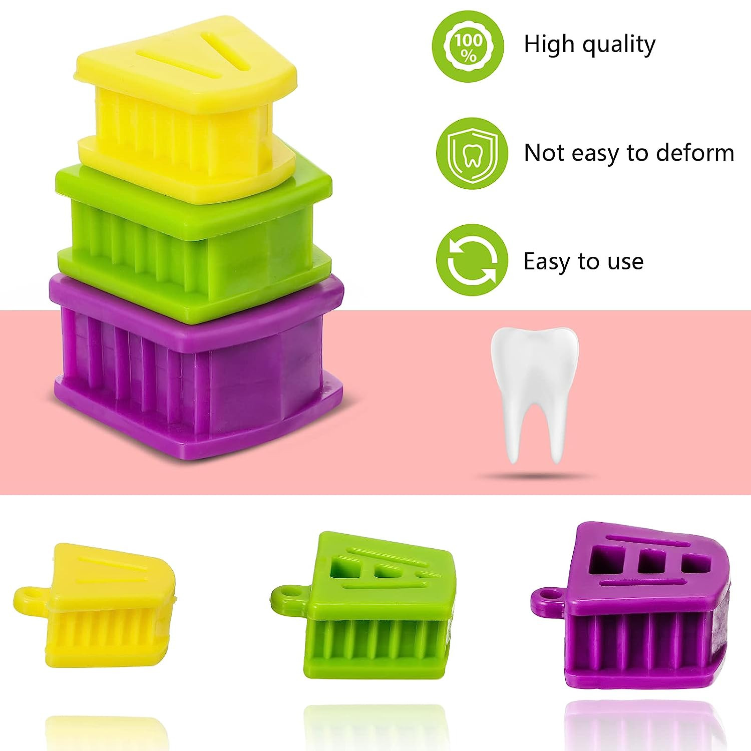 Mouth Props Dental Silicone Bite Blocks, Dental Blocks Multi Size Dental Mouth O
