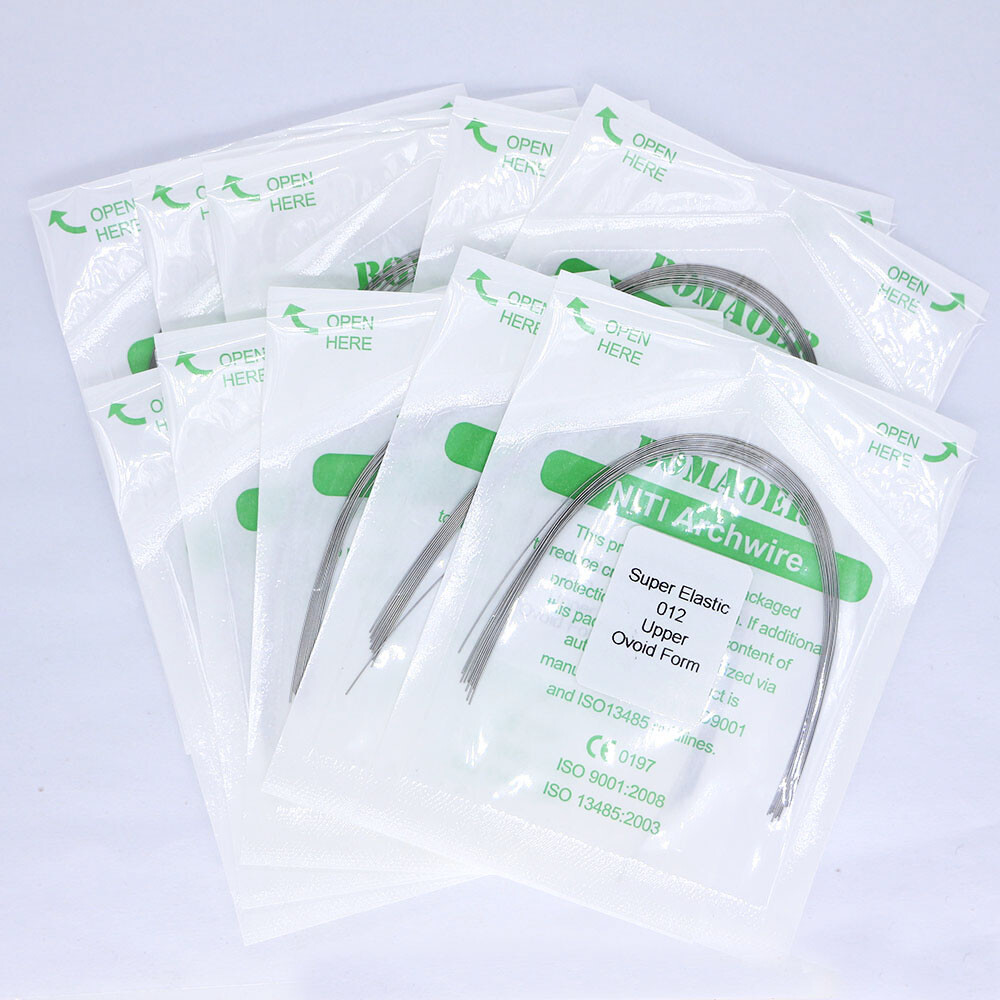 10Pack Dental Orthodontic Super Elastic Niti (Round Ovoid)Arch Wire 012 Upper