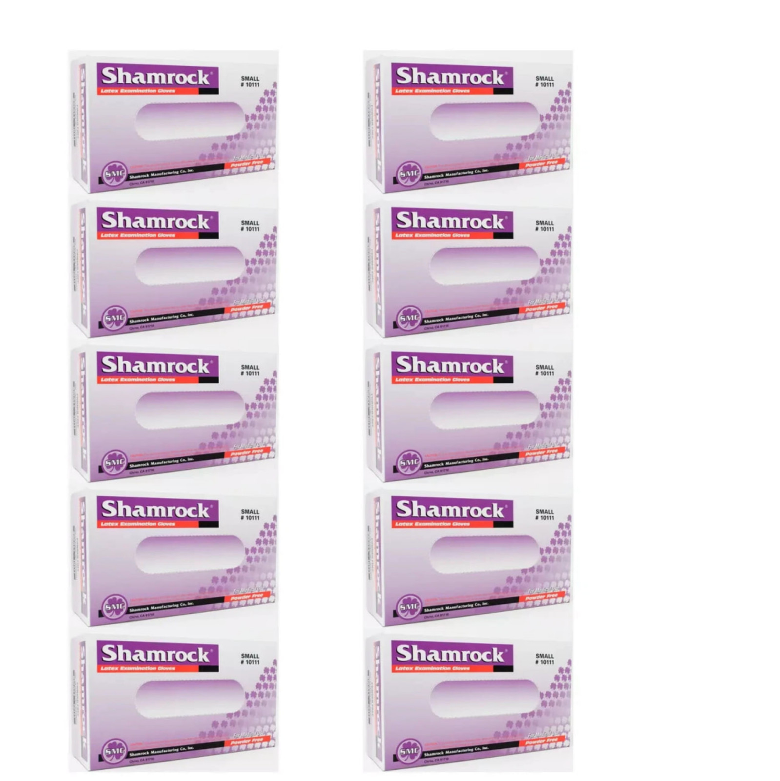 Shamrock Powder Free Examination Latex Gloves 1000 PCS Small 10111 – New