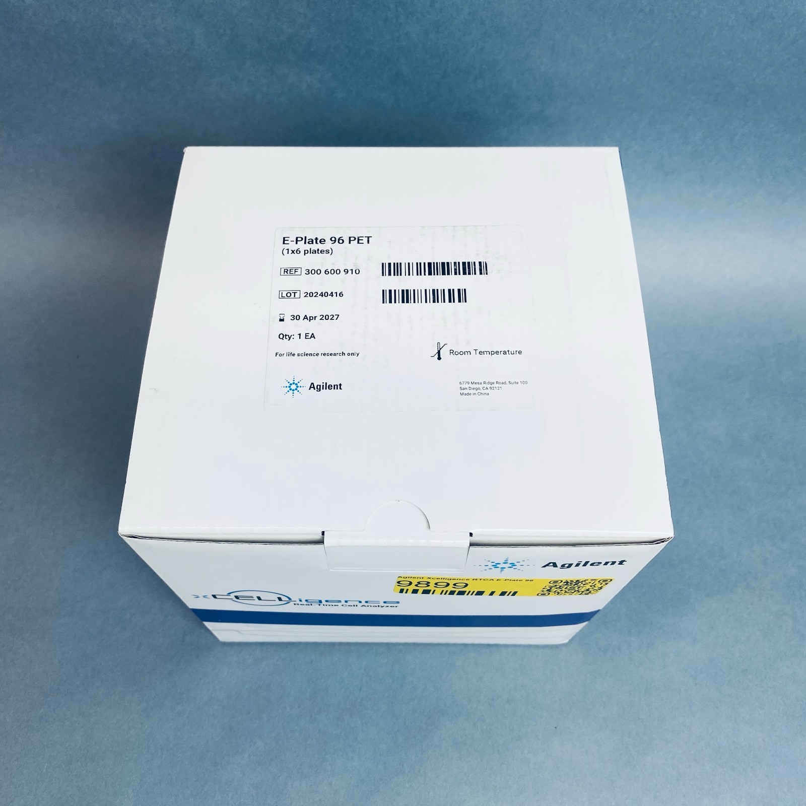 Agilent Xcelligence RTCA E-Plate 96 Well PET Sealed Pack of 5 Microplates