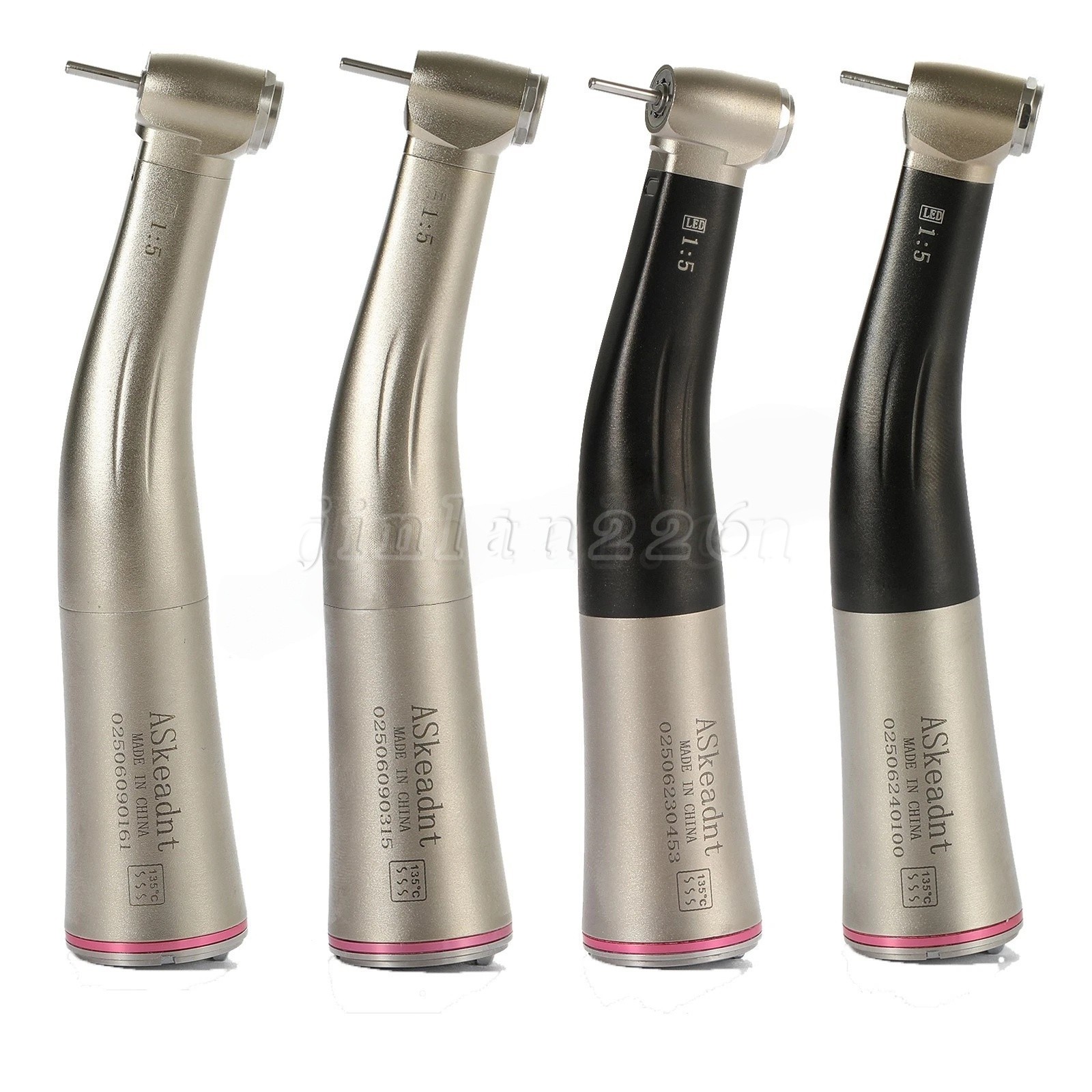 NSK Style LED Dental Electric Handpiece 1:5 Contra Angle Fiber Optic High Speed