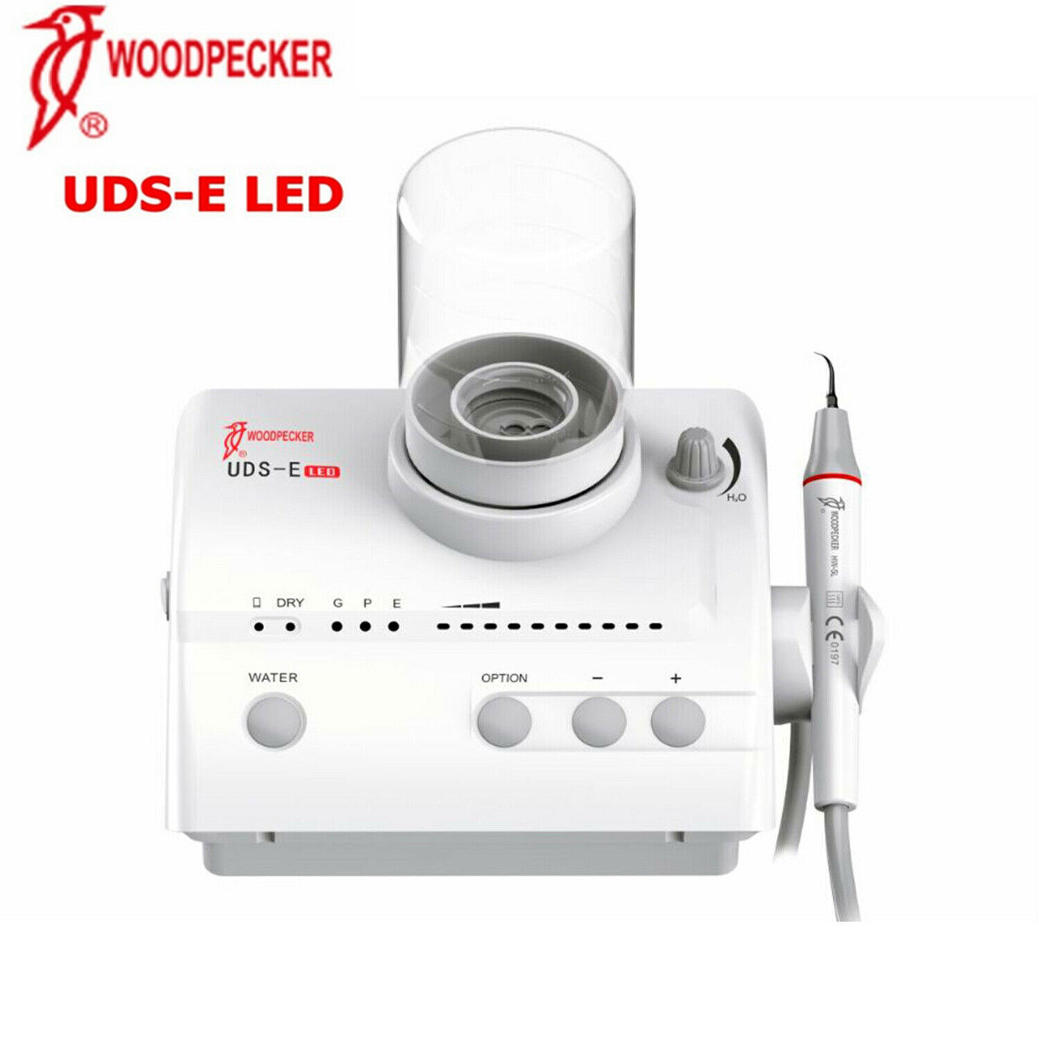 100% Woodpecker UDS-E Dental LED Ultrasonic Piezo Scaler HW-5L Handpiece w/Tips
