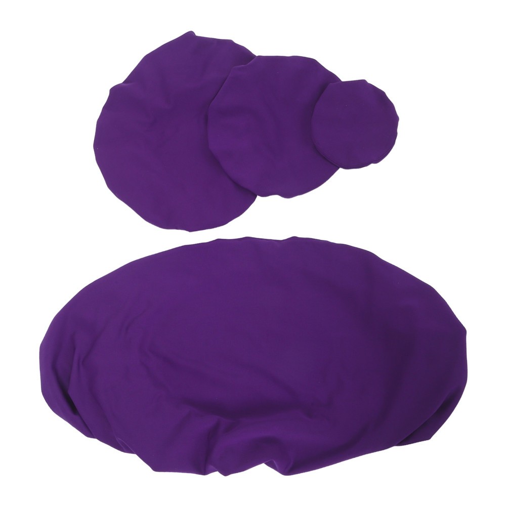 4Pcs Dental Chair Covers Set Elastic Purple Seat Headrest Backrest Protectors