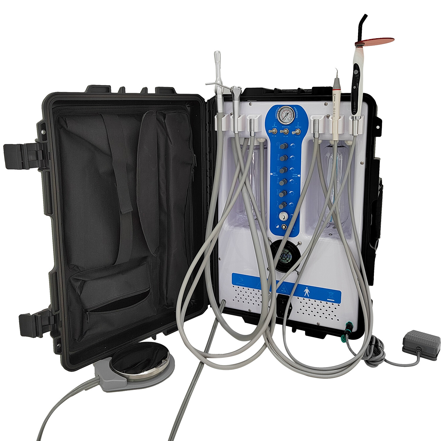 Updated 600W GU-P206S Dental Unit Air Compressor With Curing light & Scaler 4H