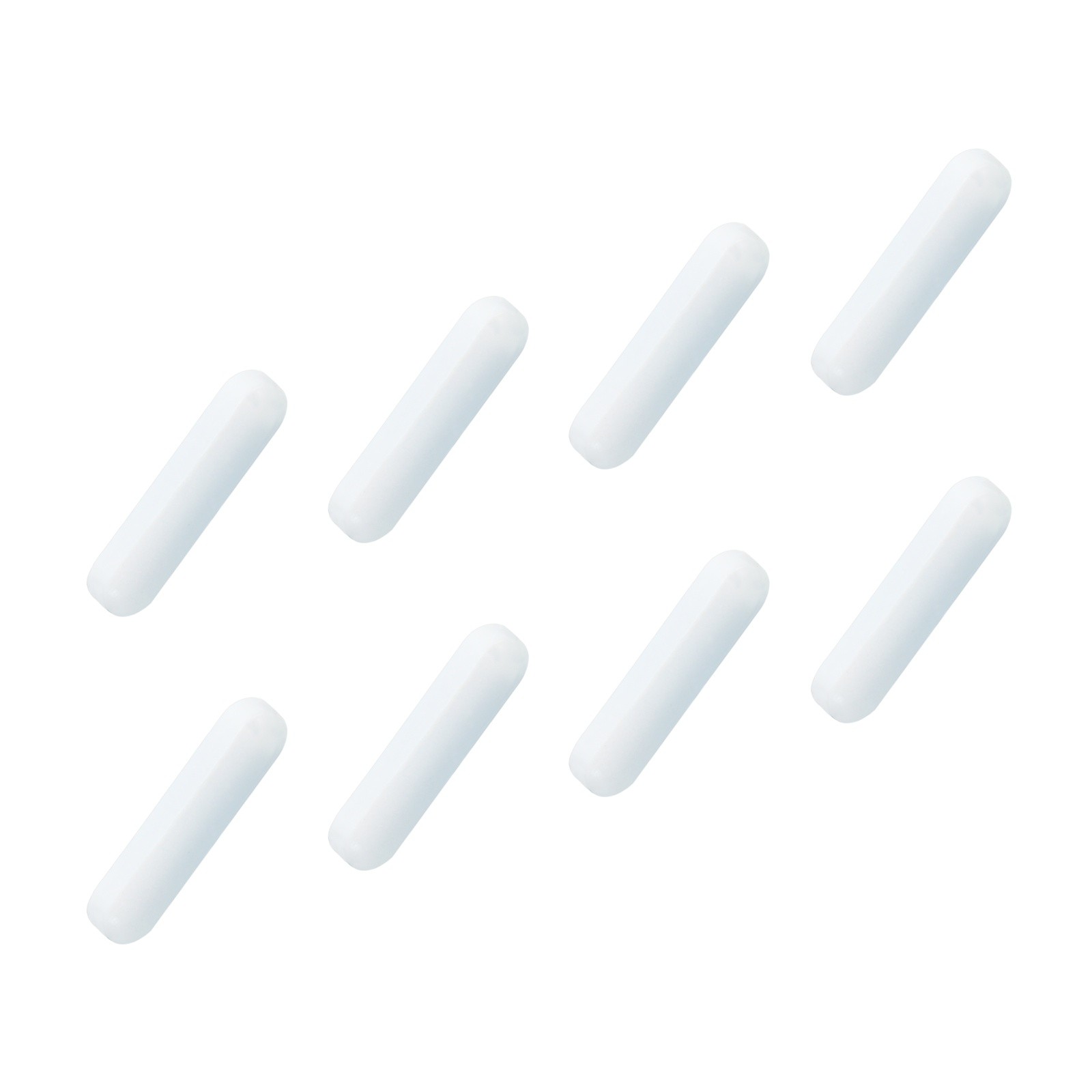 8 Pcs 25mm Magnetic Stirrer Mixer Stir Bar Cylinder Shape PTFE Coating Magnet