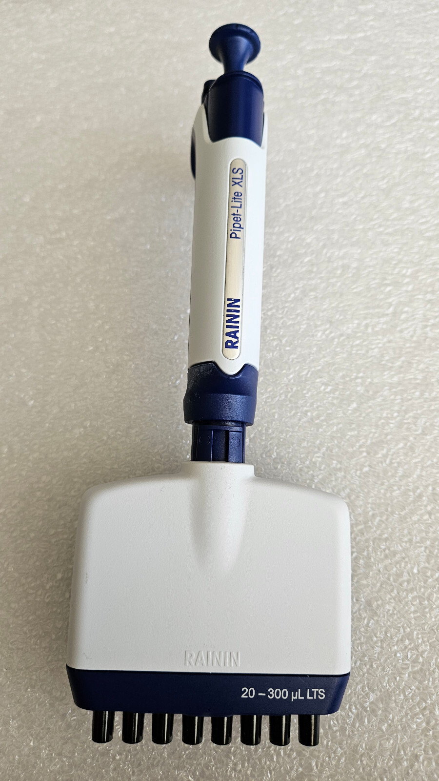 Rainin Pipet-lite XLS L300 20-300 uL LTS 8-Ch Multichannel: Calibrated New Seal