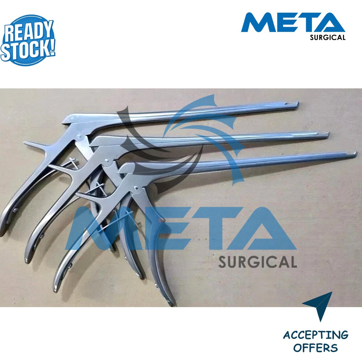 AESCULAP Kerrison Rongeur Set 1mm 2mm 3mm Neurosurgical Spine Surgery Instrument