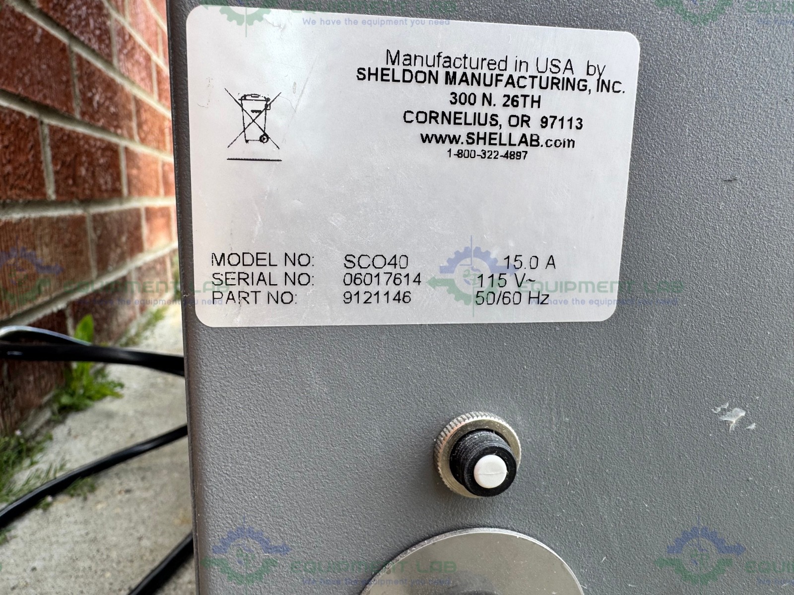 Sheldon / Shel Lab SCO40 Large Capacity Upright CO2 Incubator 60°C 40 Cu. Ft.