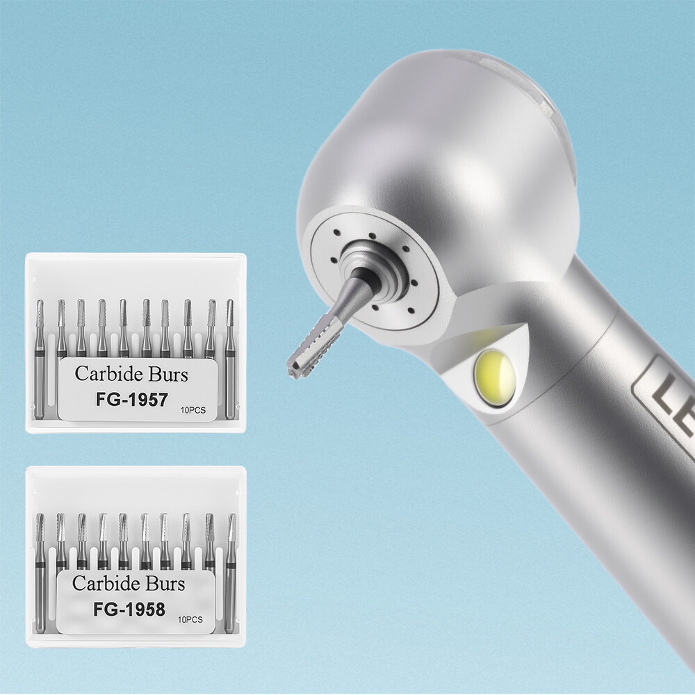 Dental E-generator LED High Speed Handpiece /Toungsten Carbide Bur Metal Cutting
